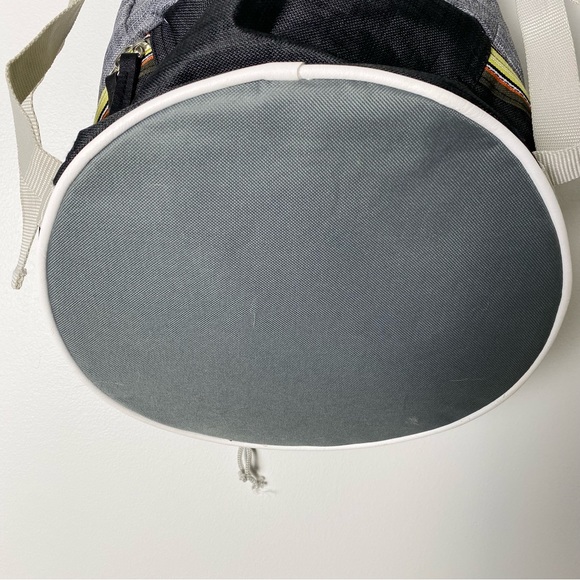 Fitkicks Throwback Backpack Daypack Bag Grey Black Travel Storage Compartment - Picture 7 of 12